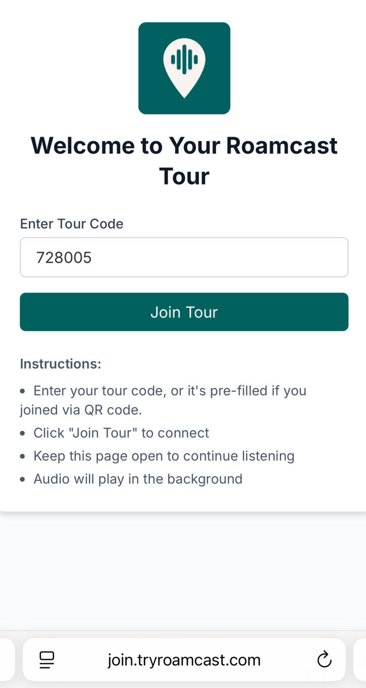 Start Tour Start your tour